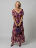 Calen | Robe Midi Décontractée à Epaule Dénudée